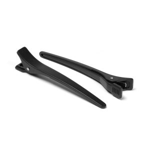 8618-Hair clip plastic, Svart