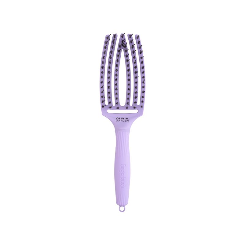 7655-OG Fingerbrush Care ionic Boar&Nylon Lavender, M